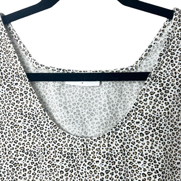 Saint Helena Sleeveless Cotton/Linen Dress Animal Print Cheetah Leopard Sz S - Picture 3 of 8